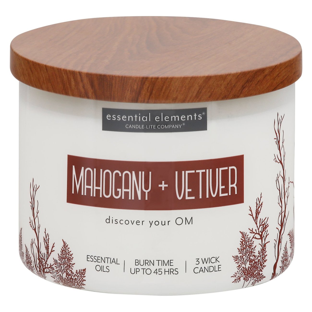 14.75oz. ESS ELEM Mahogany & Vetiver, 3 Pabilos