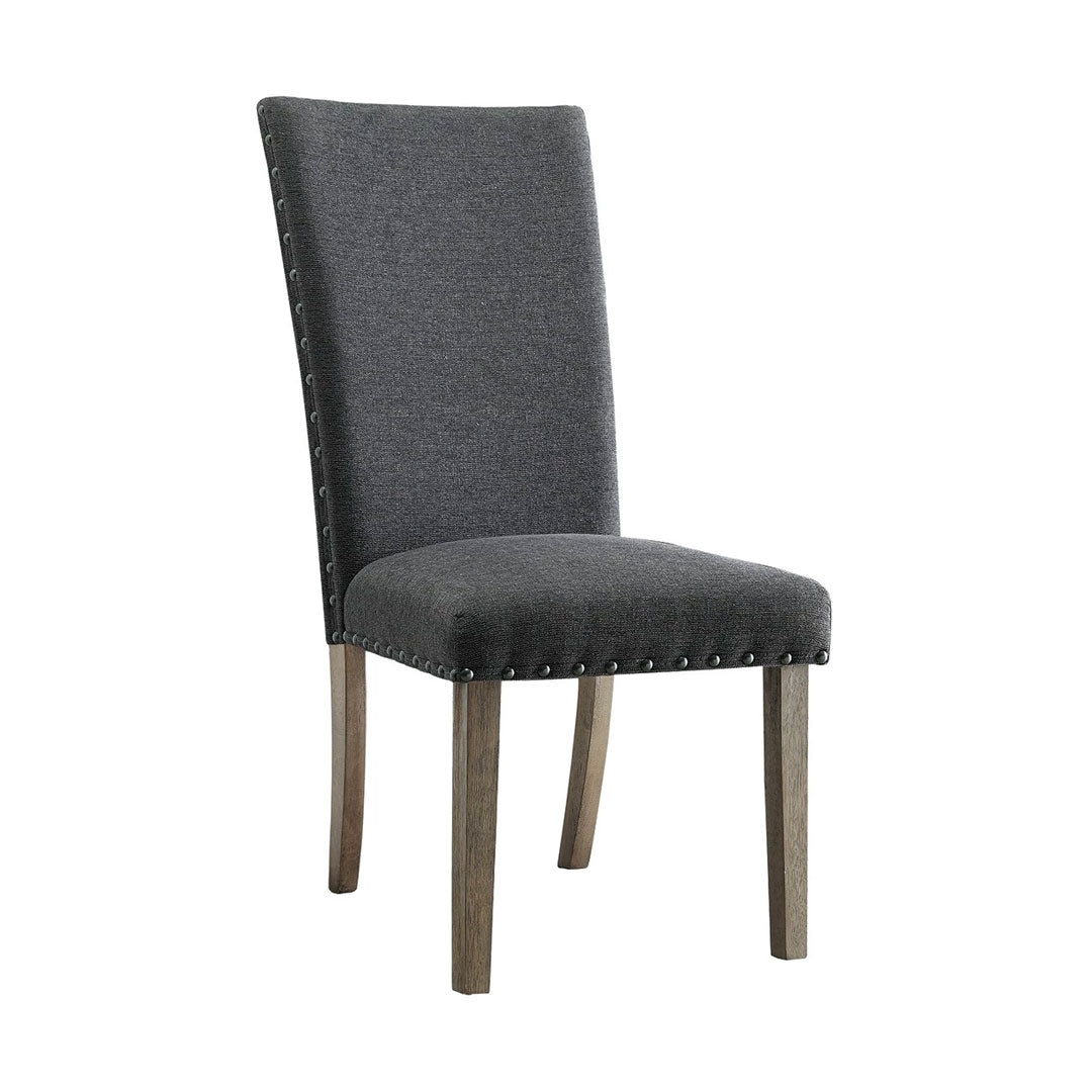 PARSON Silla Lateral Gris Oscuro 2 pzs