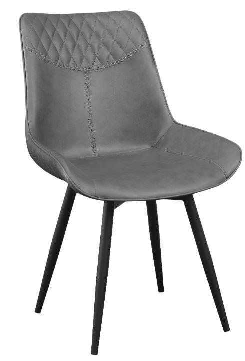 BRASSIE Silla lateral swivel, Gris