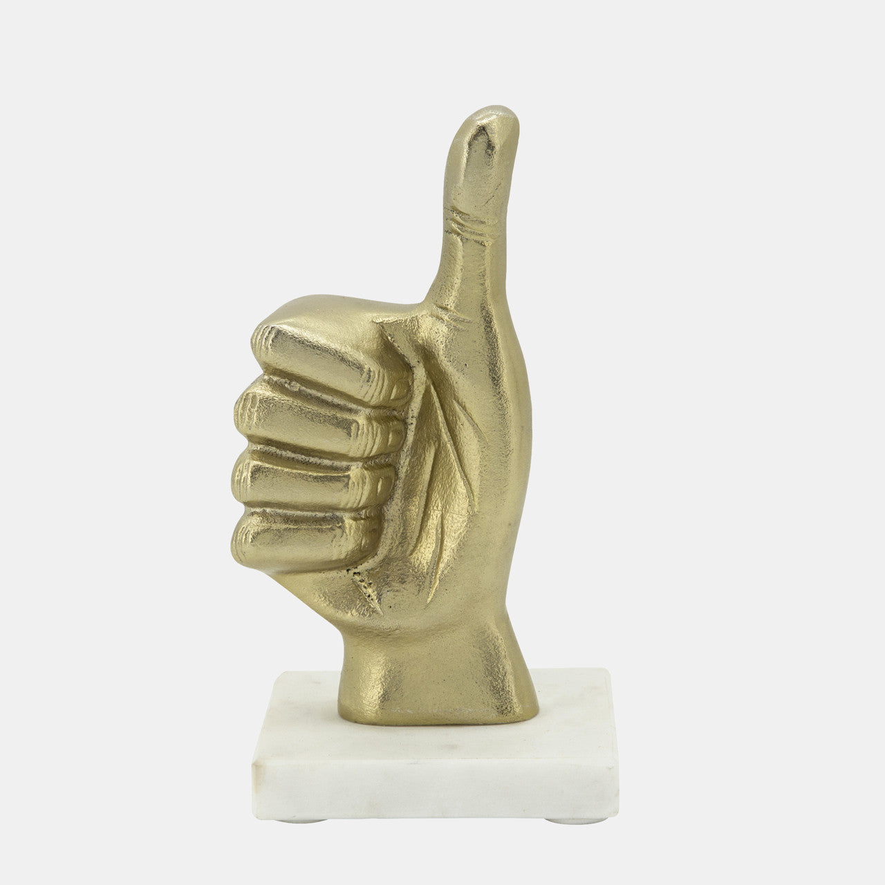 8" METAL THUMBS UP, GOLD