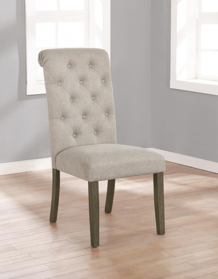 RUSTIC PARSONS SILLA LATERAL BEIGE