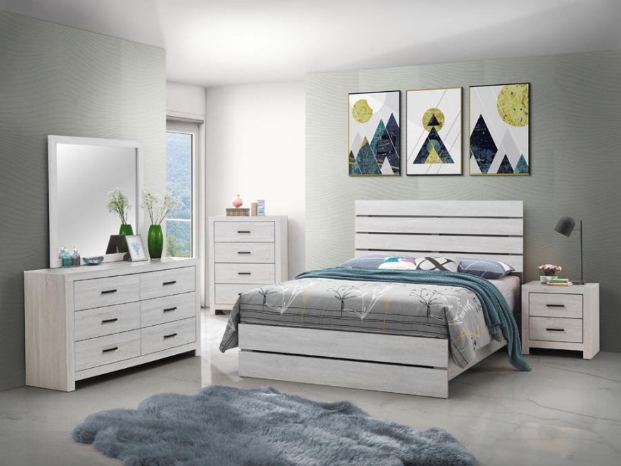 BRANTFORD Cama Queen White