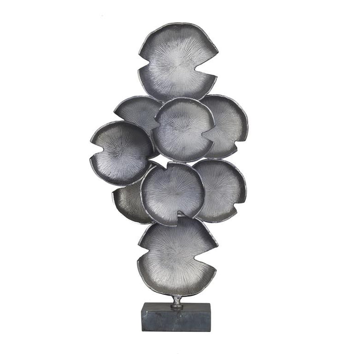 Grey Aluminum Contemporary Abstract Sculpture, 16