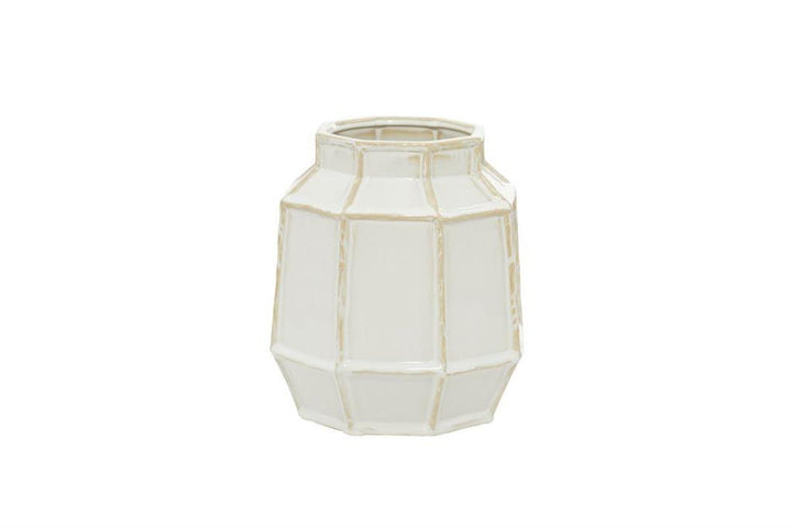 White Ceramic Modern Vase, 8