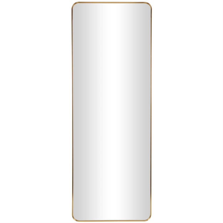 CosmoLiving by Cosmopolitan Gold Metal Wall Mirror with Thin Frame, 24