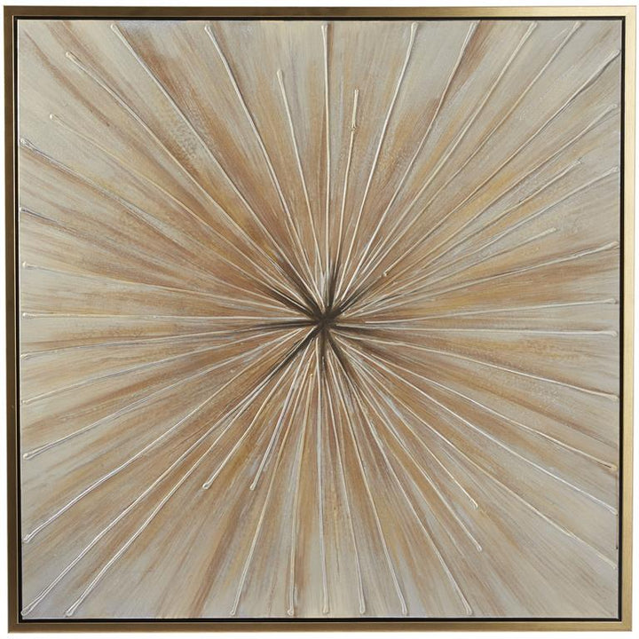 Brown Wood Contemporary Abstract Framed Wall Art, 39