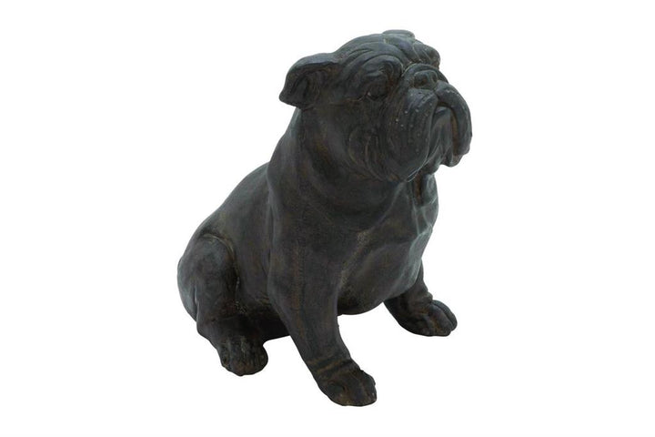 Brown Polystone Traditional Dog Sculpture, 10