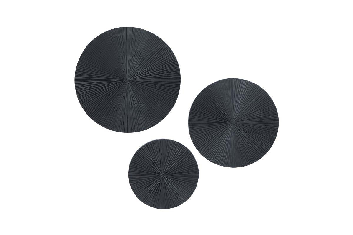 WD WALL DECOR S/3 24, 20, 16H BLACK