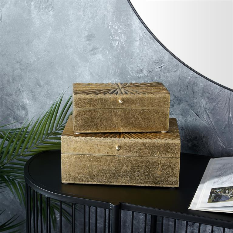 CAJAS MADERA 2PZ GOLD