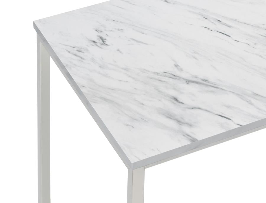 END TABLE SATIN NICKEL