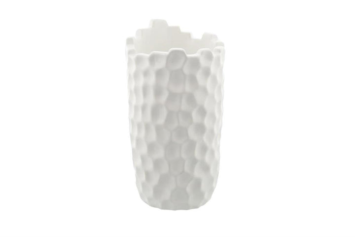White Porcelain Contemporary Vase, 5