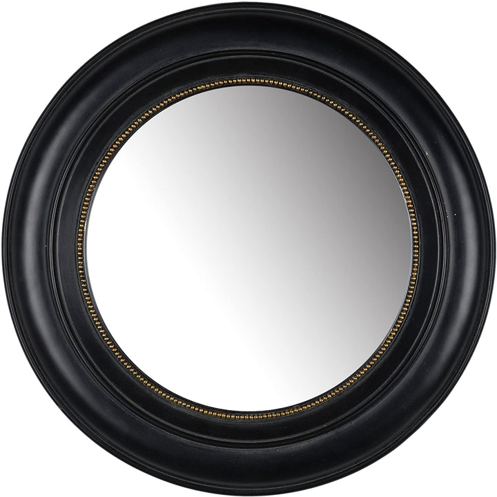 Espejo Sable Circular Marco Negro D14.6