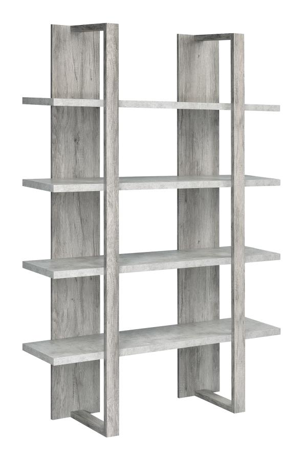 BOOKCASE, GREY DRFWD/CEM