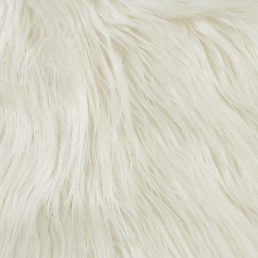 FAUX FUR SILLÓN DECORATIVO BLANCO CON ACRÍLICO