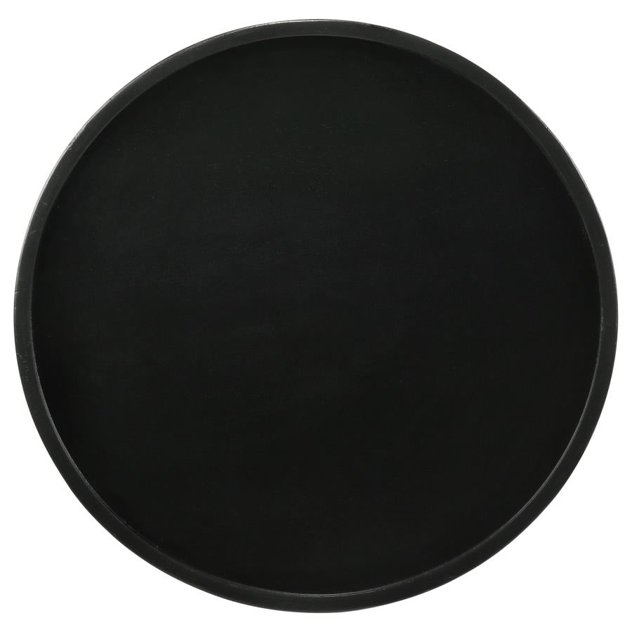 ESSENCE Mesa auxiliar circular negro