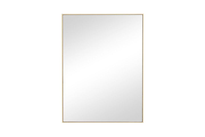 Gold Wood Wall Mirror with Thin Frame, 18
