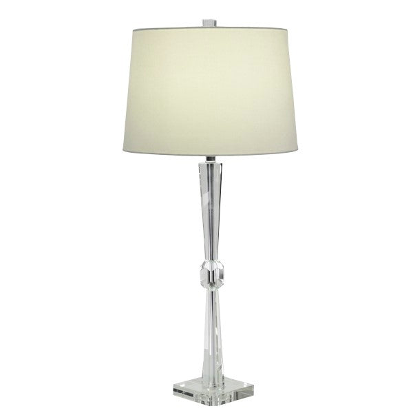Lámpara de mesa Silueta de acrílico con pantalla blanca